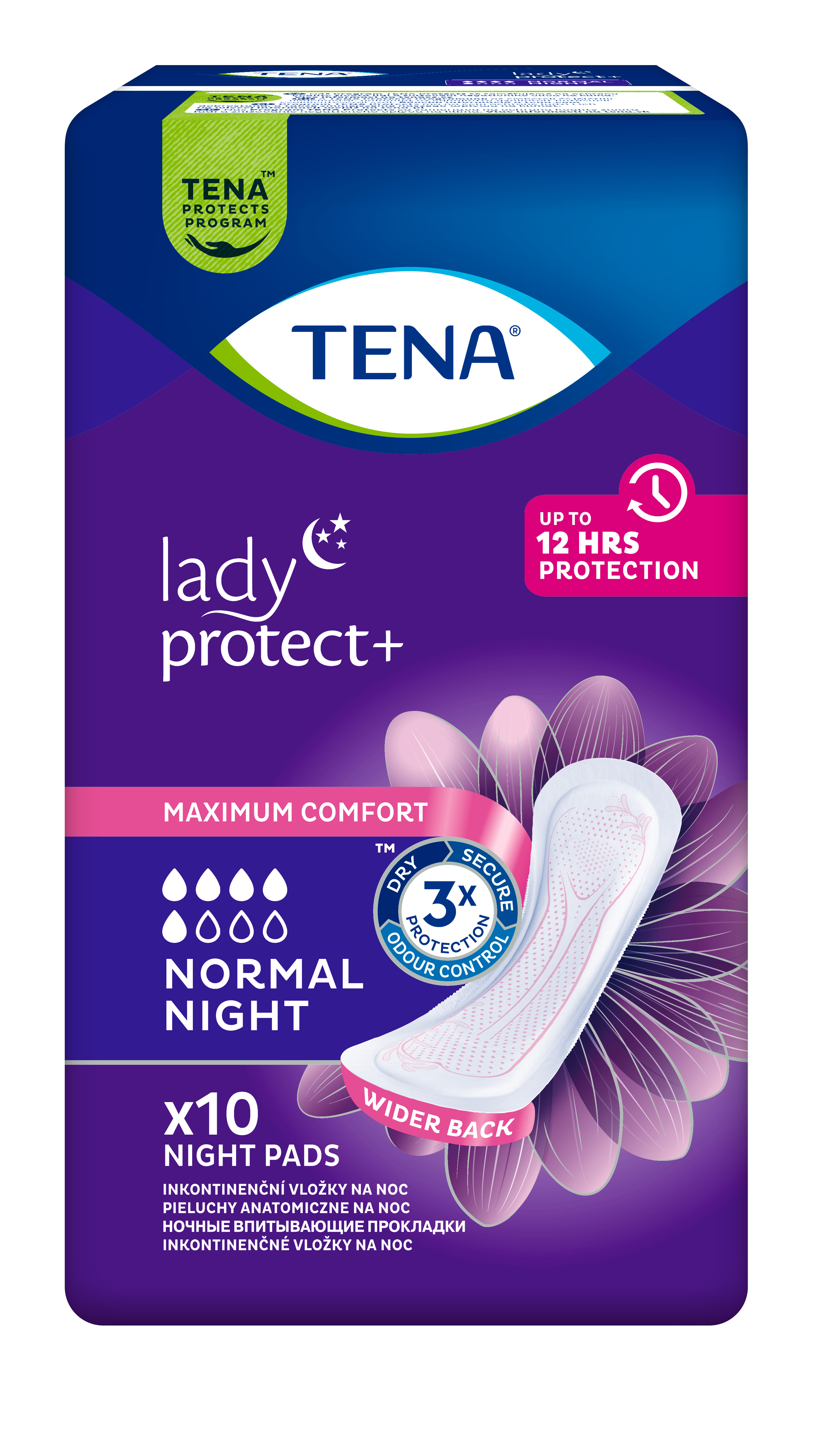 Levně TENA Lady Normal Night ink.vložky 10ks 760765