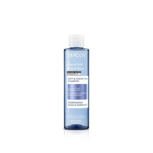 Levně VICHY DERCOS Mineral Soft jemný a posilující šampon pro všechny typy vlasů 200ml
