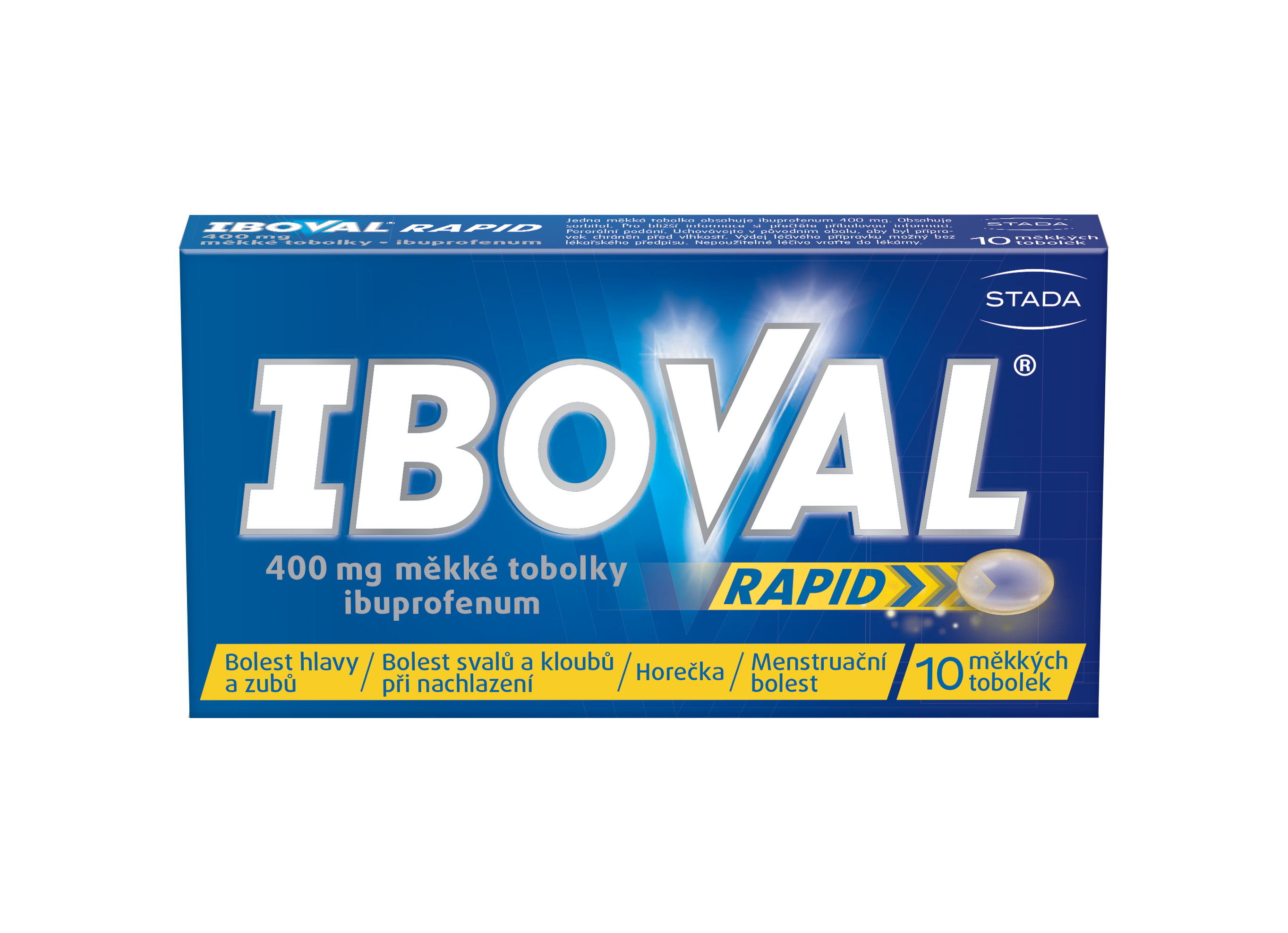 Levně IBOVAL RAPID 400 mg 10 měkkých tobolek