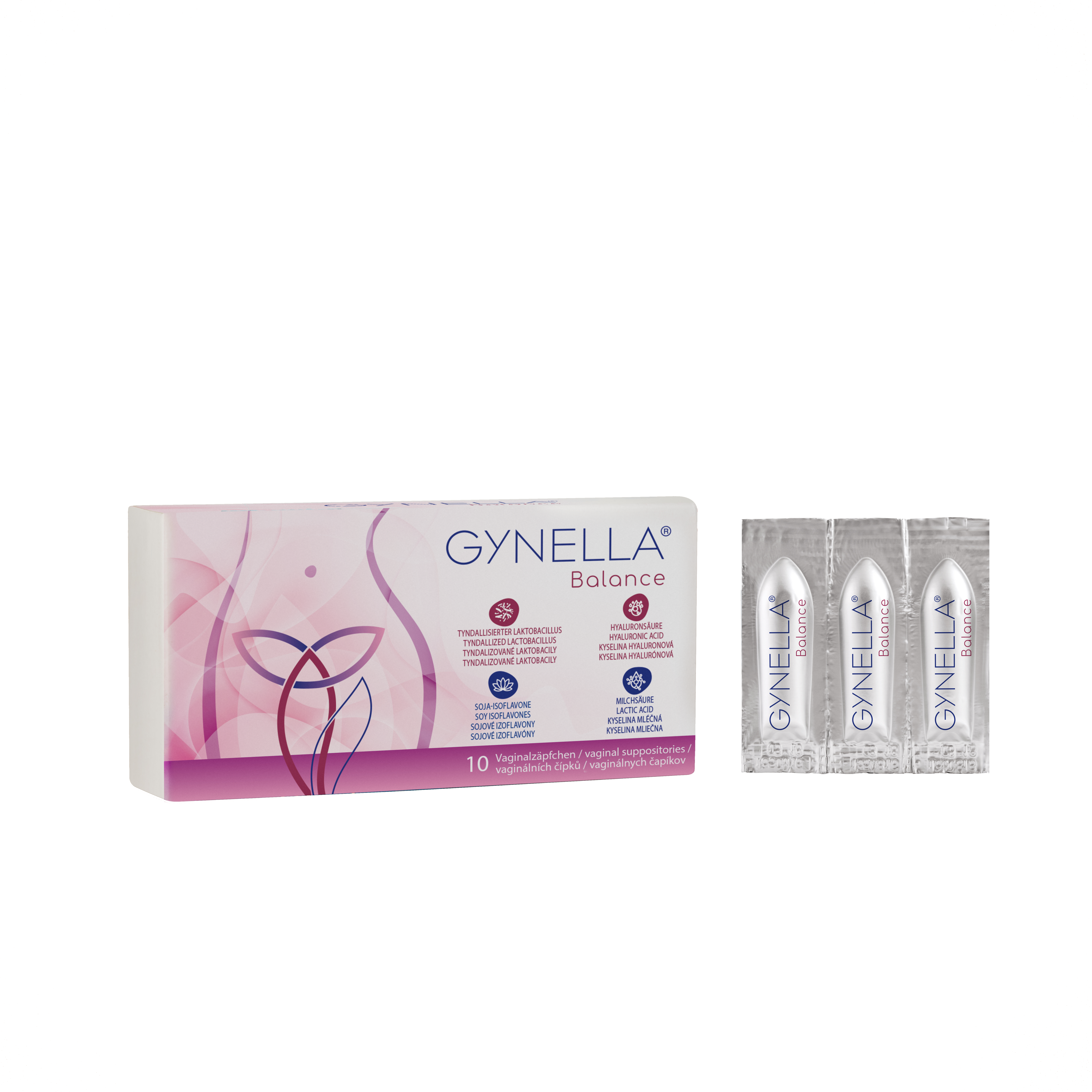 Levně GYNELLA Balance 10 vaginálních čípků