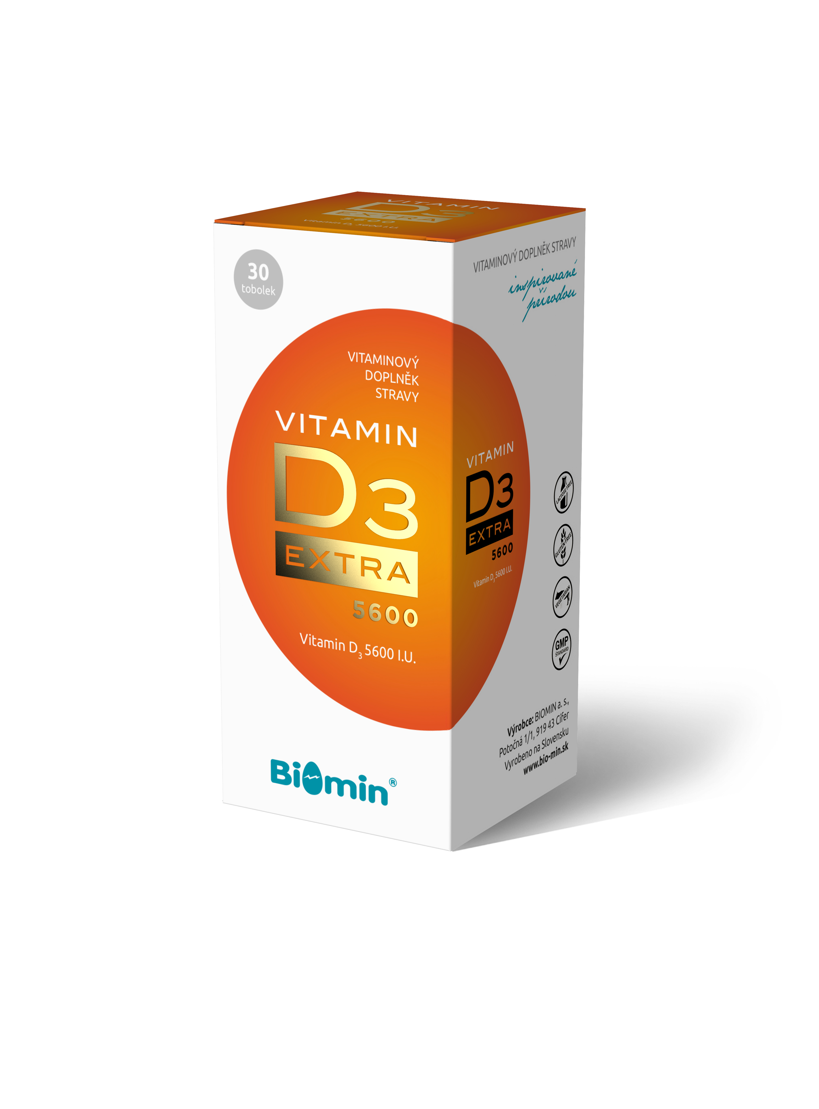Levně Biomin Vitamín D3 EXTRA 5600 I.U. 30 tobolek