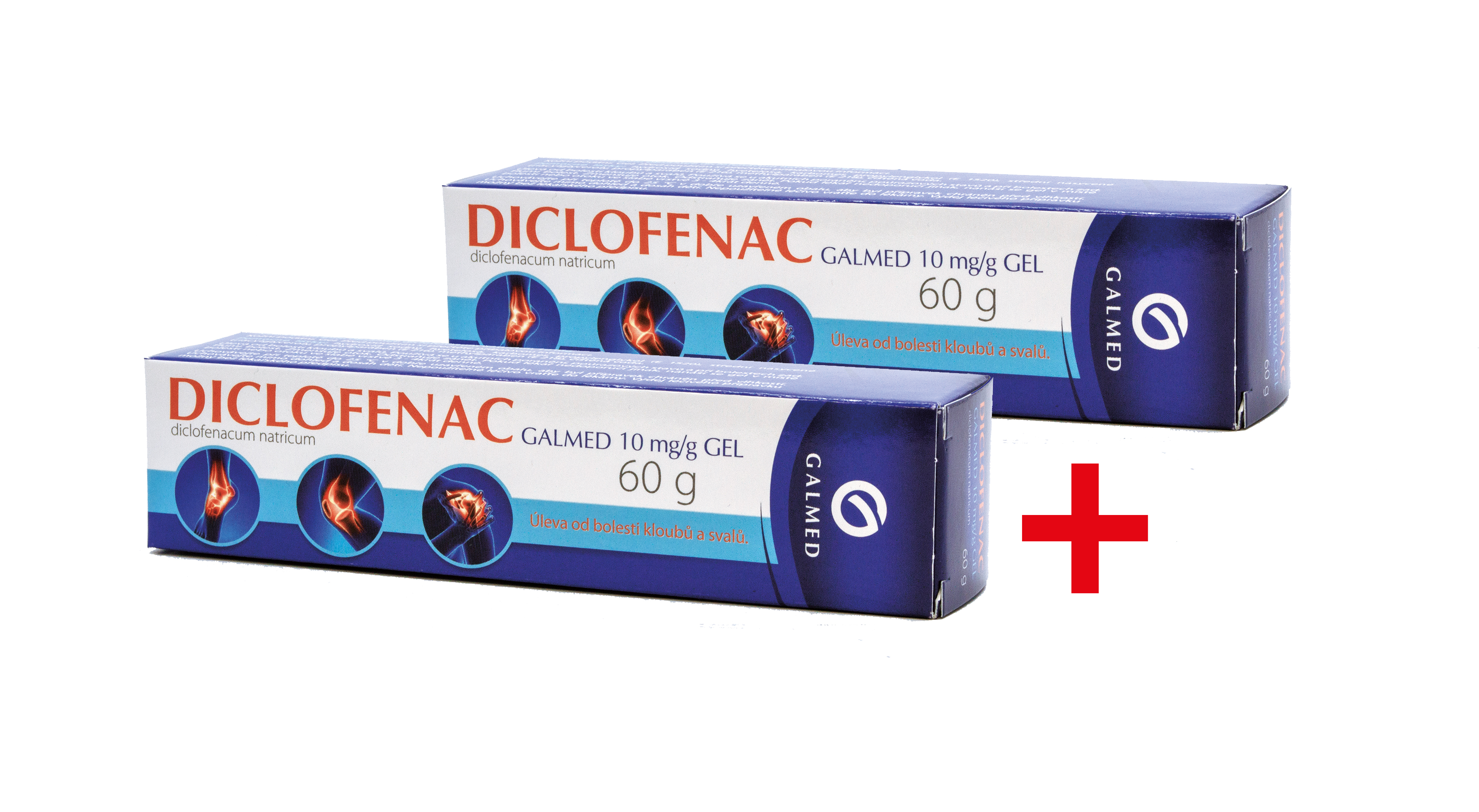 Levně Diclofenac Galmed 1% gel 2x60g Akční balení