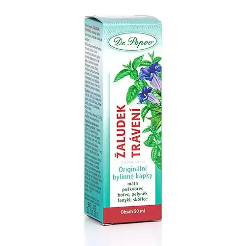 Levně Dr.Popov Kapky bylinné Žaludek-Trávení 50ml