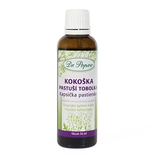 Levně Dr.Popov Kapky bylinné Kokoška pastuší tobolka 50ml