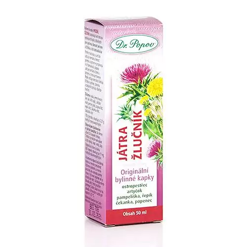 Levně Dr.Popov Kapky bylinné Játra-žlučník 50ml