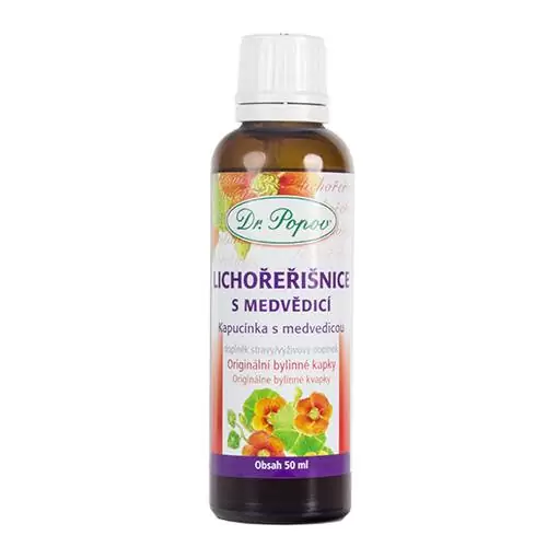 Levně Dr.Popov Kapky bylinné Lichořeřišnice s medvědicí 50ml