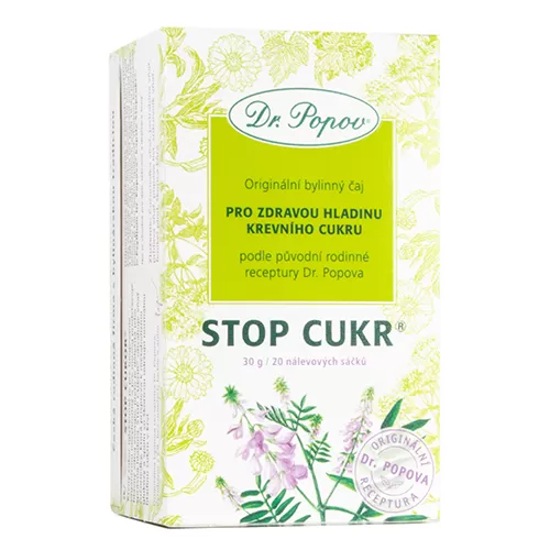 Levně Dr.Popov Čaj Stop cukr 20x1.5g