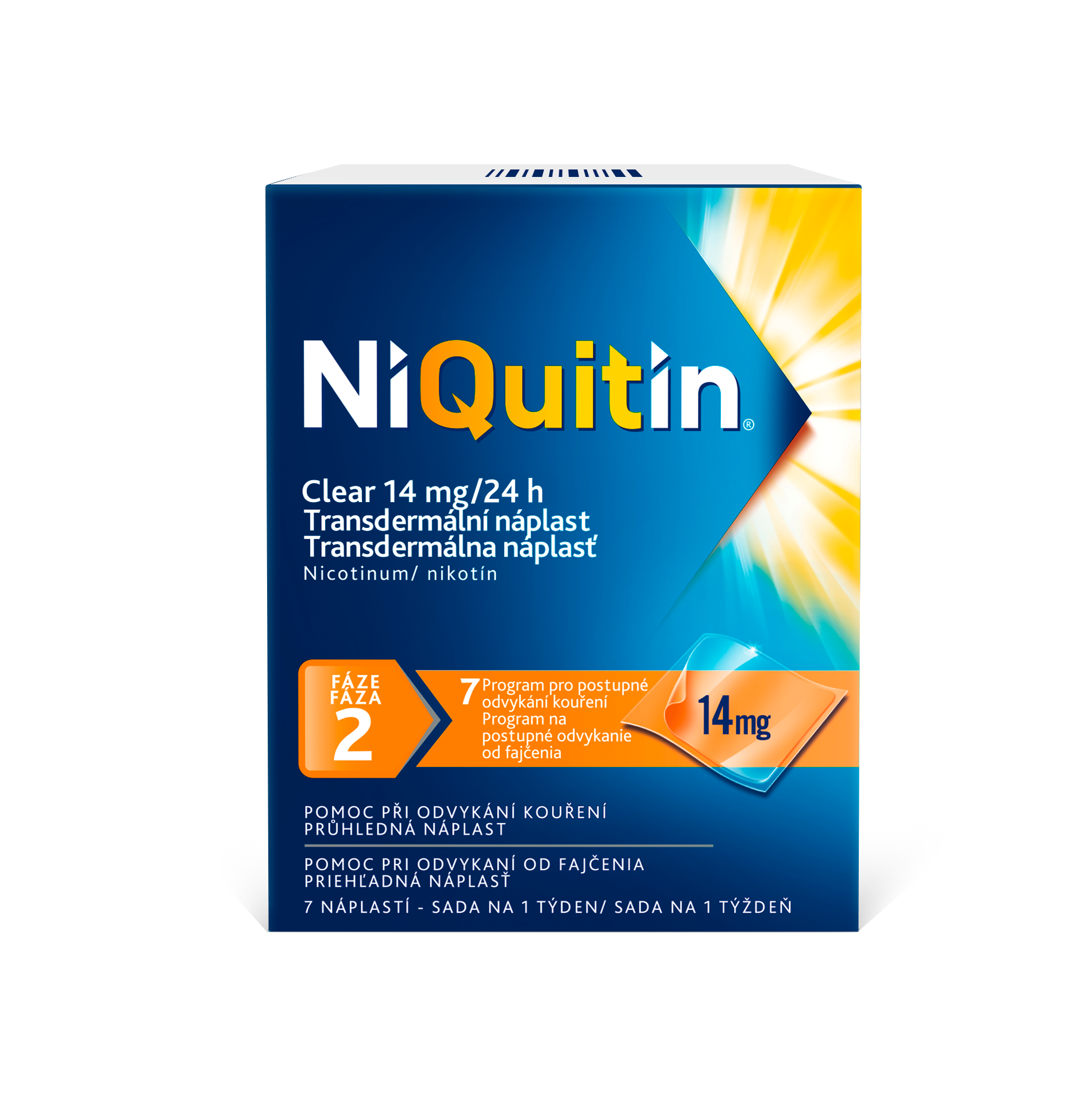 Levně Niquitin Clear 14mg/24h Tdr Emp 7 Ii