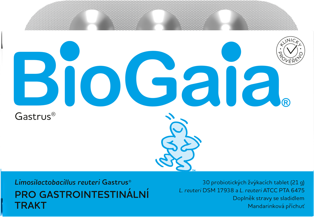 Levně BioGaia Gastrus 30 probiotických žvýkacích tablet