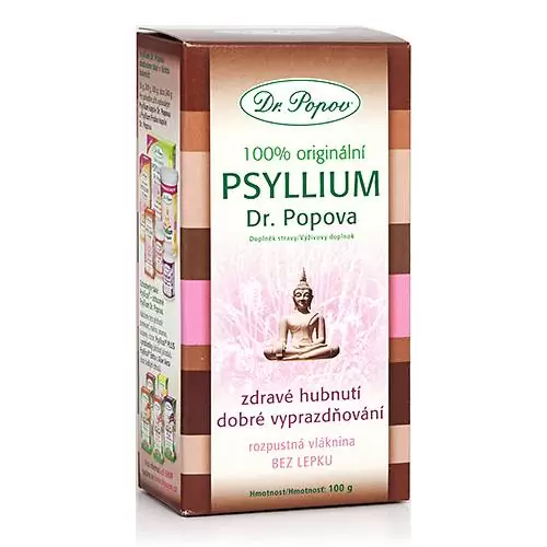 Levně Dr.Popov Psyllium indická rozpustná vláknina 100g