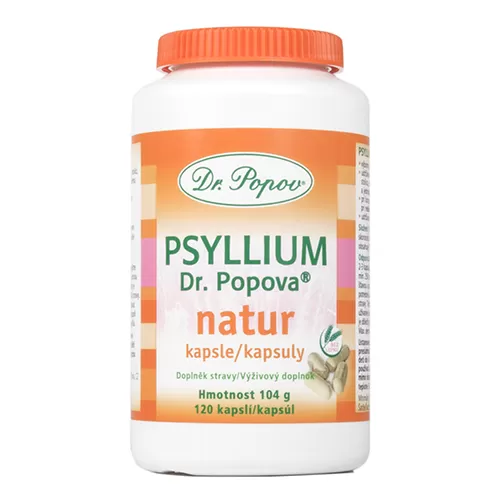 Levně Dr.Popov Psyllium Psyllicol 120 kapslí