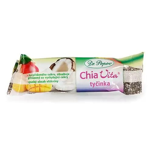 Levně Dr.Popov Chia Vita tyčinka mango+kokos 36g