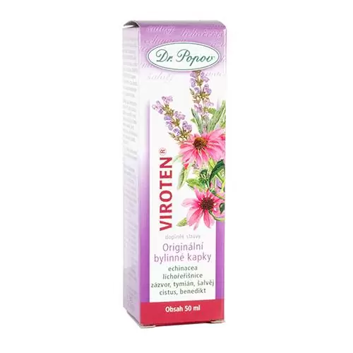 Levně Dr.Popov Kapky bylinné Viroten 50ml