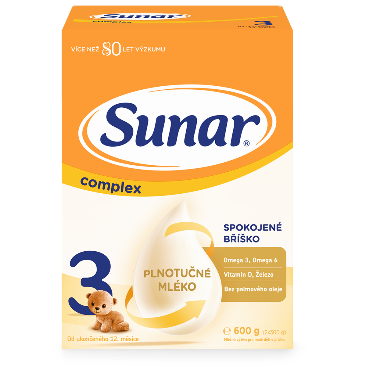 Levně Sunar Complex 3 batolecí mléko 600 g