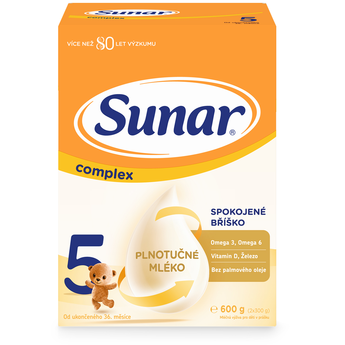 Levně Sunar Complex 5 dětské mléko 600 g