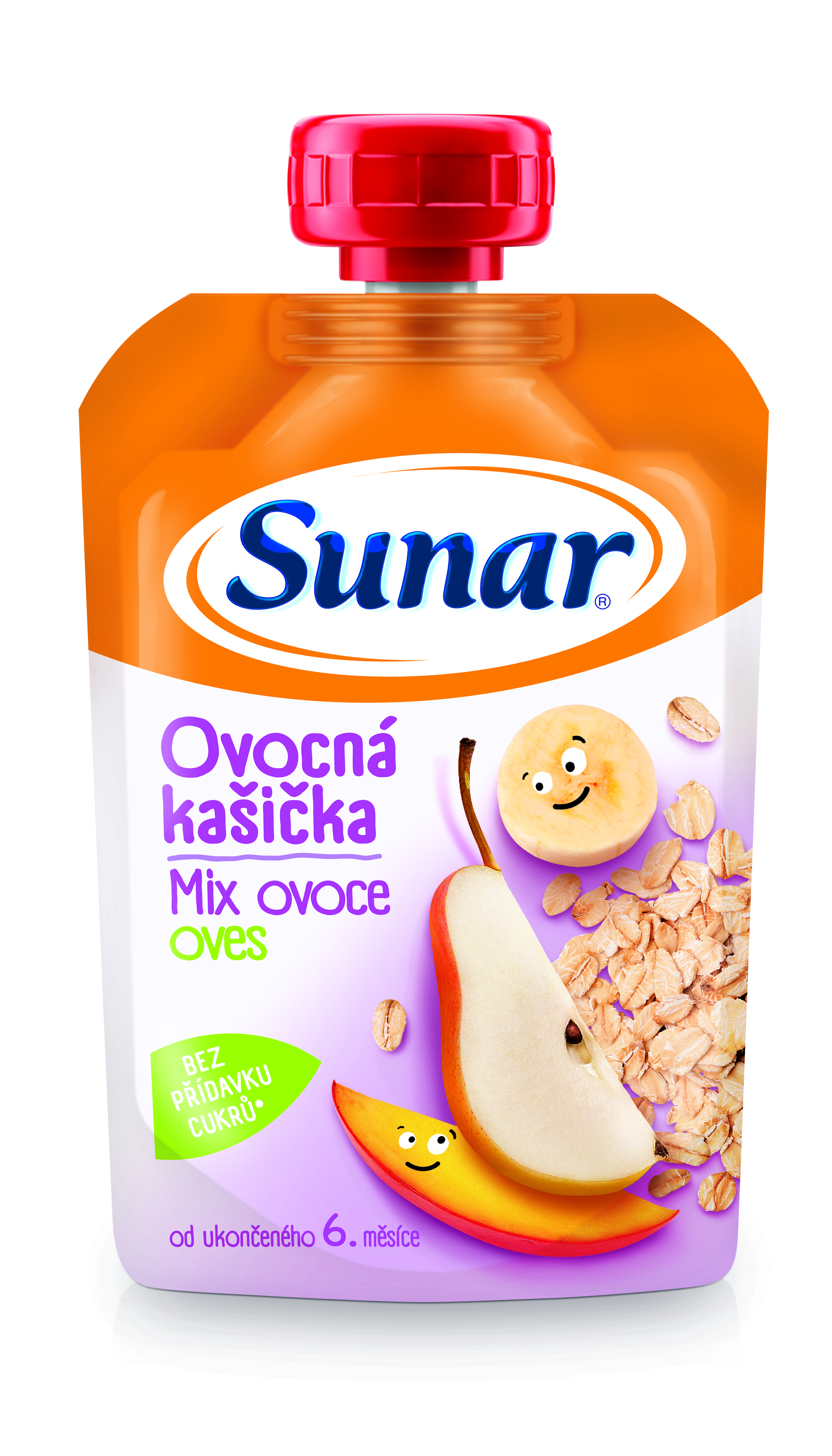 Levně Sunar Ovocná kašička mix ovoce ovesné vločky 120g