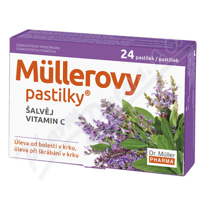 Levně Müllerovy pastilky se šalvějí 24ks ZP