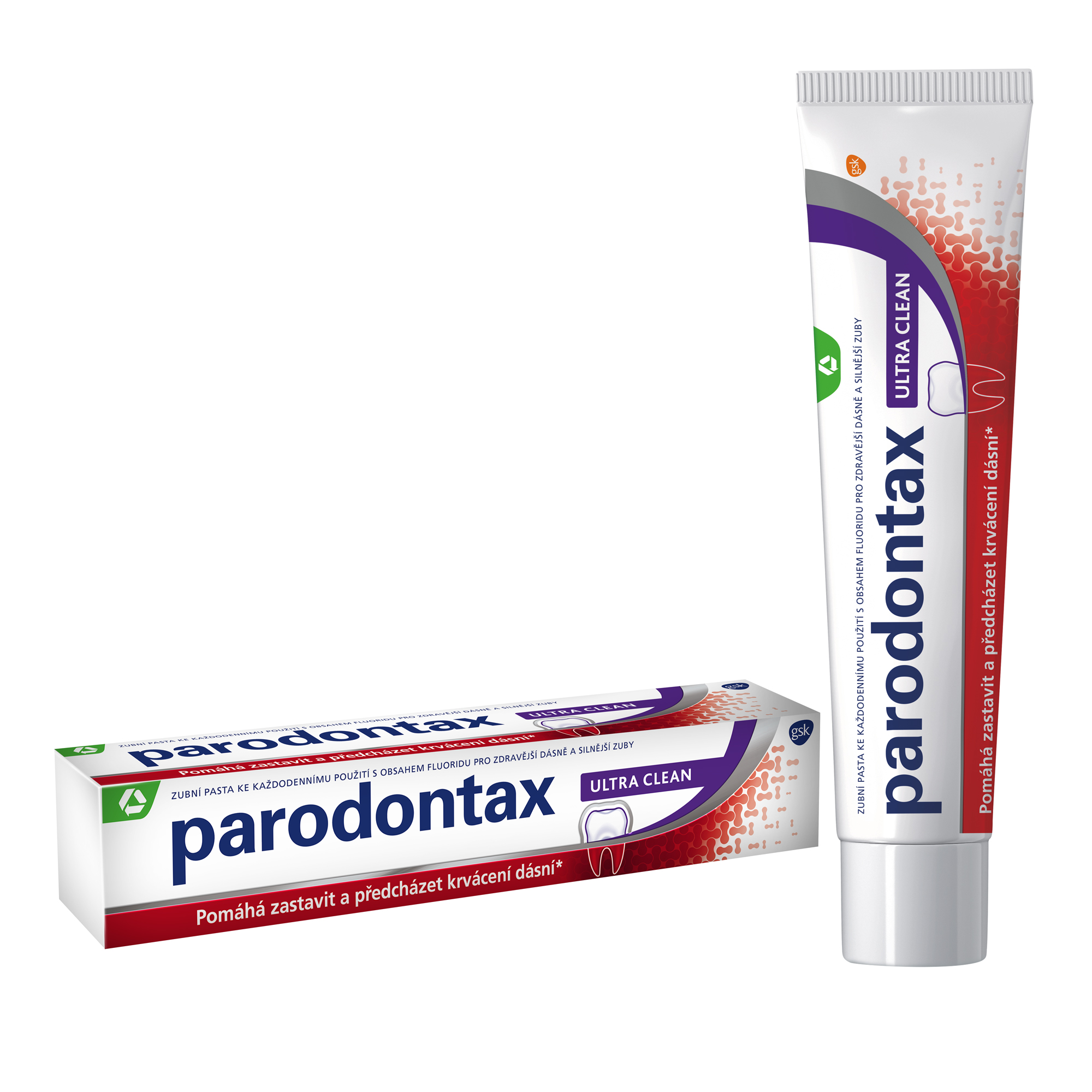 Levně Parodontax Ultra Clean zubní pasta proti krvácení dásní + pocit čistých zubů 75ml