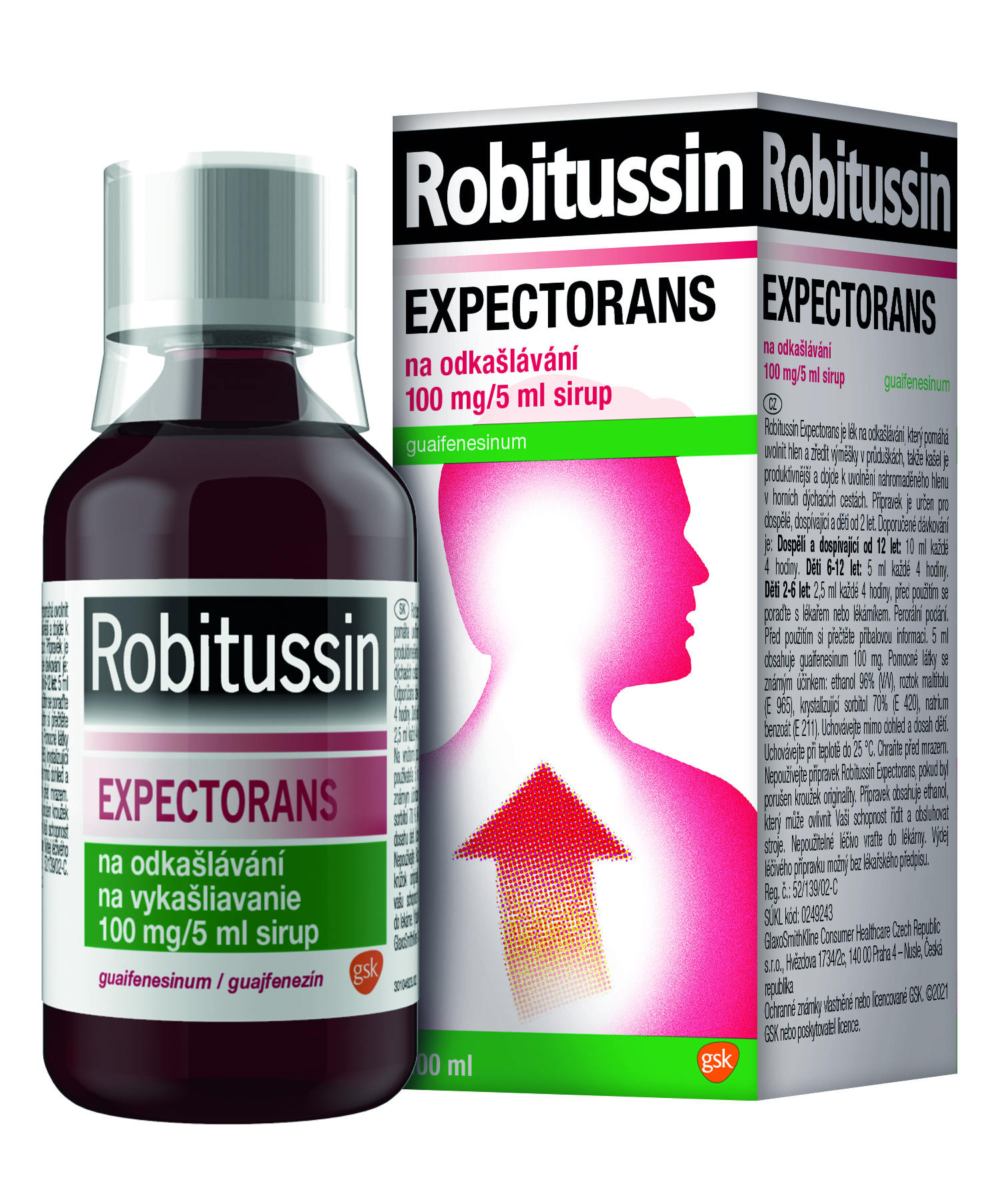 Levně Robitussin Expectorans 100mg/5ml, sirup na odkašlávání 100 ml