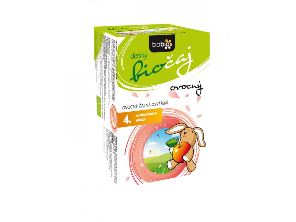 Levně BABIO dětský biočaj ovocný 20x1.5g 4M
