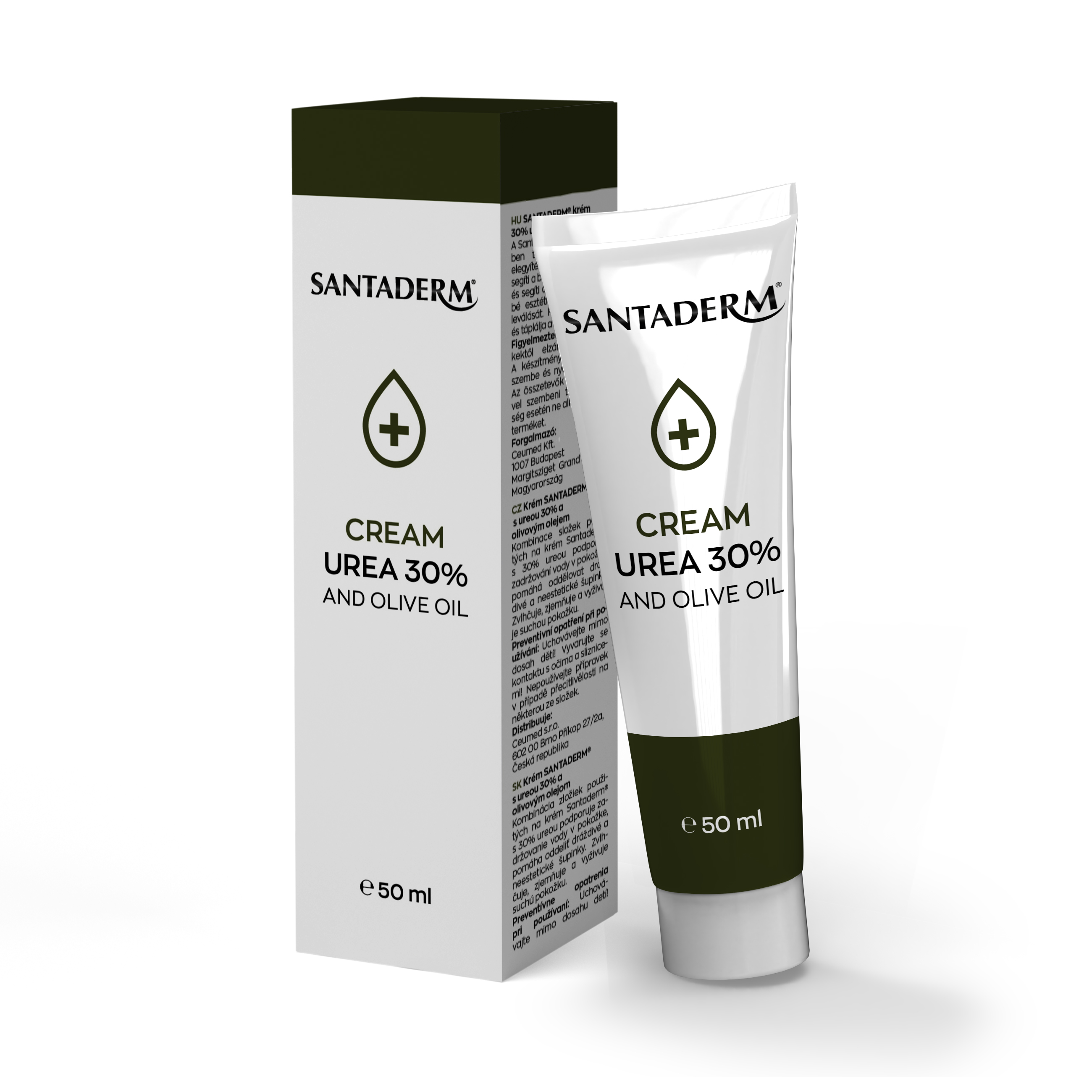 Levně Santaderm krém s 30% ureou a olivovým olejem 50ml