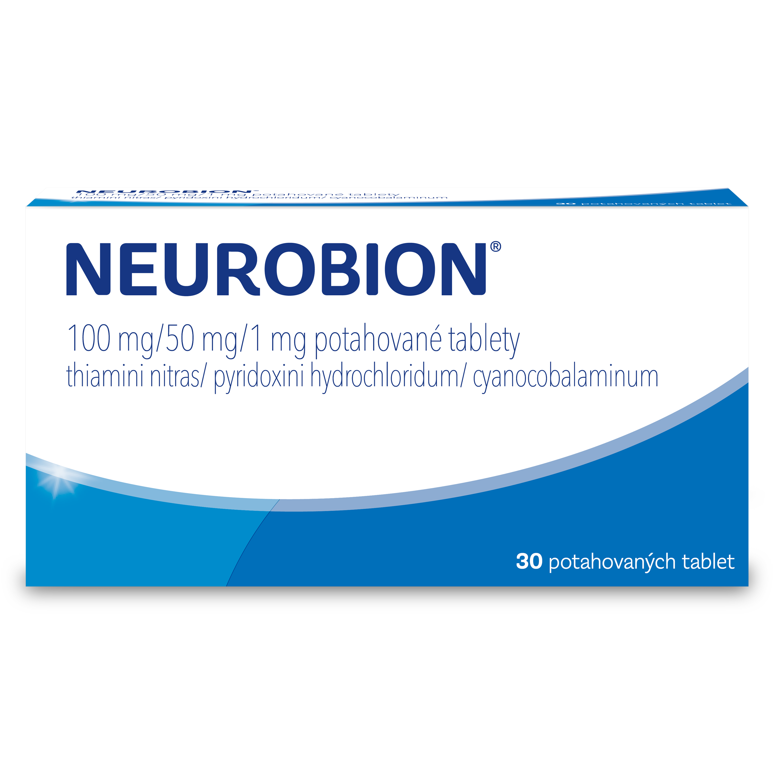 Levně Neurobion 100mg/50mg/1mg, 30 potahovaných tablet