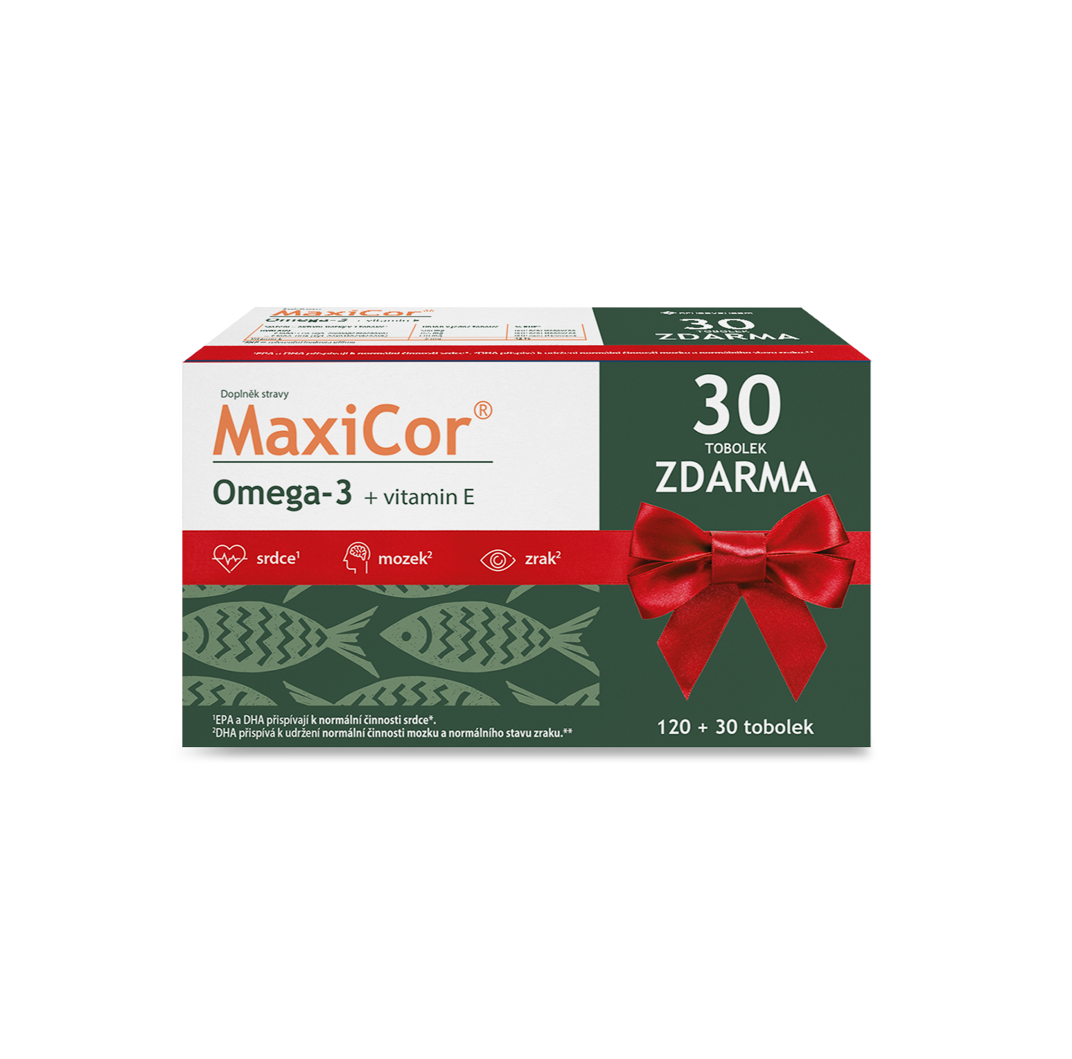 Levně MaxiCor Omega-3 tbl.120+30 dárkové balení 2023