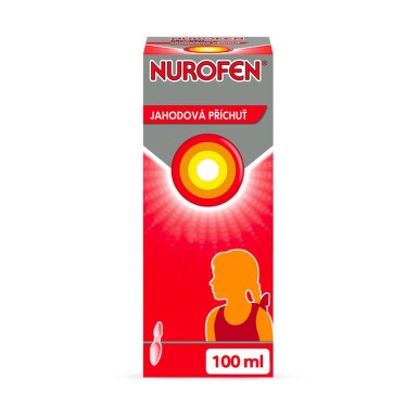 Levně Nurofen pro děti Jahoda 40mg, perorální suspenze 100ml