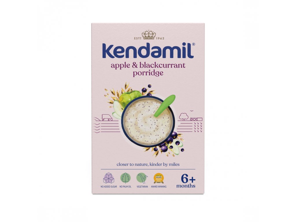 Levně Kendamil mléčná kaše černý rybíz+jablko 150g 6M