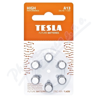 Levně TESLA BATTERIES A13 Hearing AID (PR48) 6ks