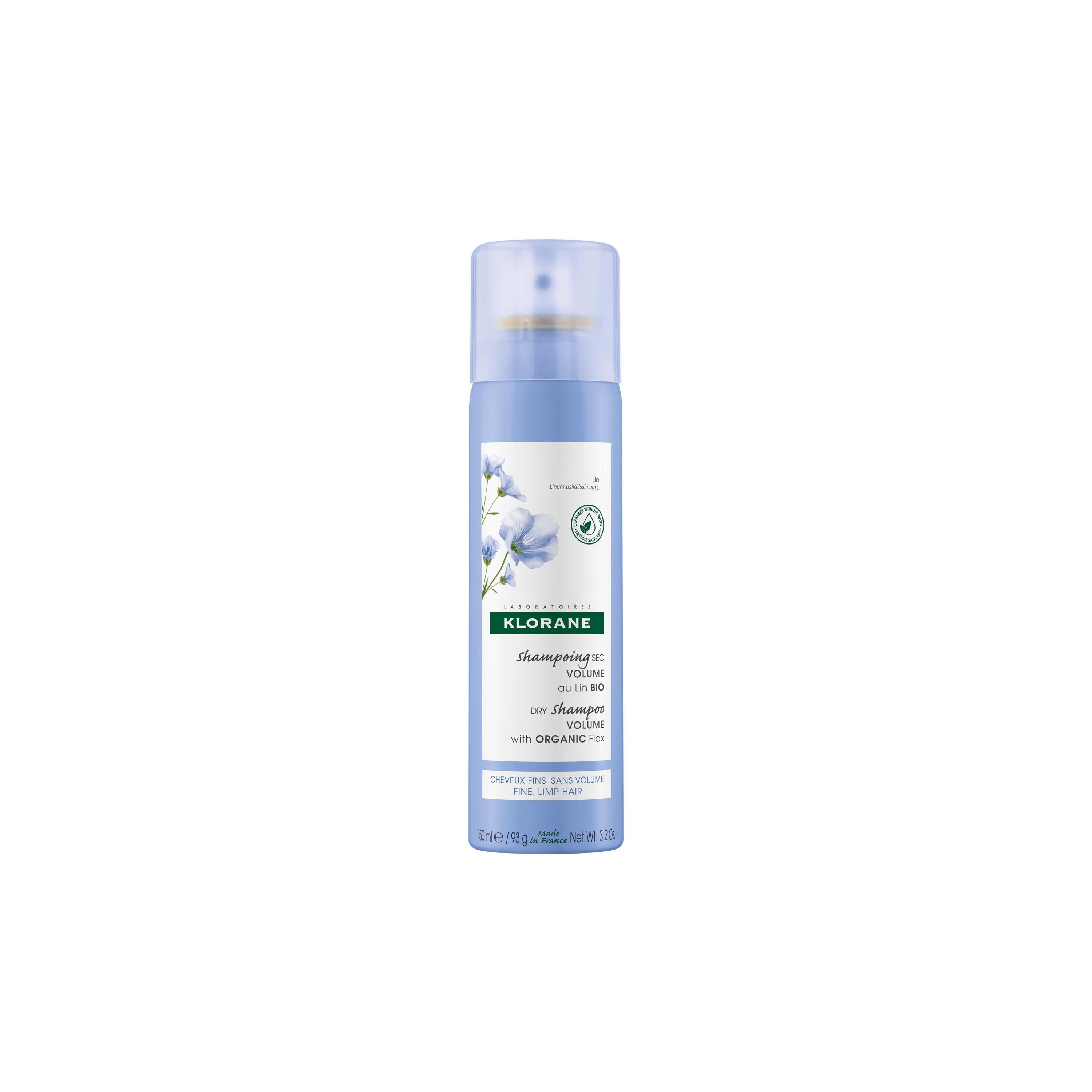 Levně KLORANE Suchý šampon s BIO lnem pro objem 150ml