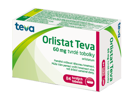Levně Orlistat Teva, 60 mg, 84 tobolek