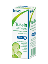 Levně TUSSIN, 4,62mg/ml, perorální kapky, roztok, 25 ml