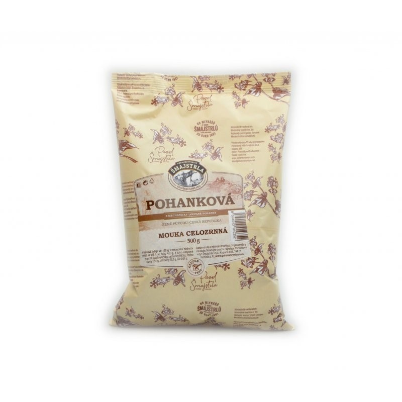 Levně Pohanka mouka celozrnná 500g
