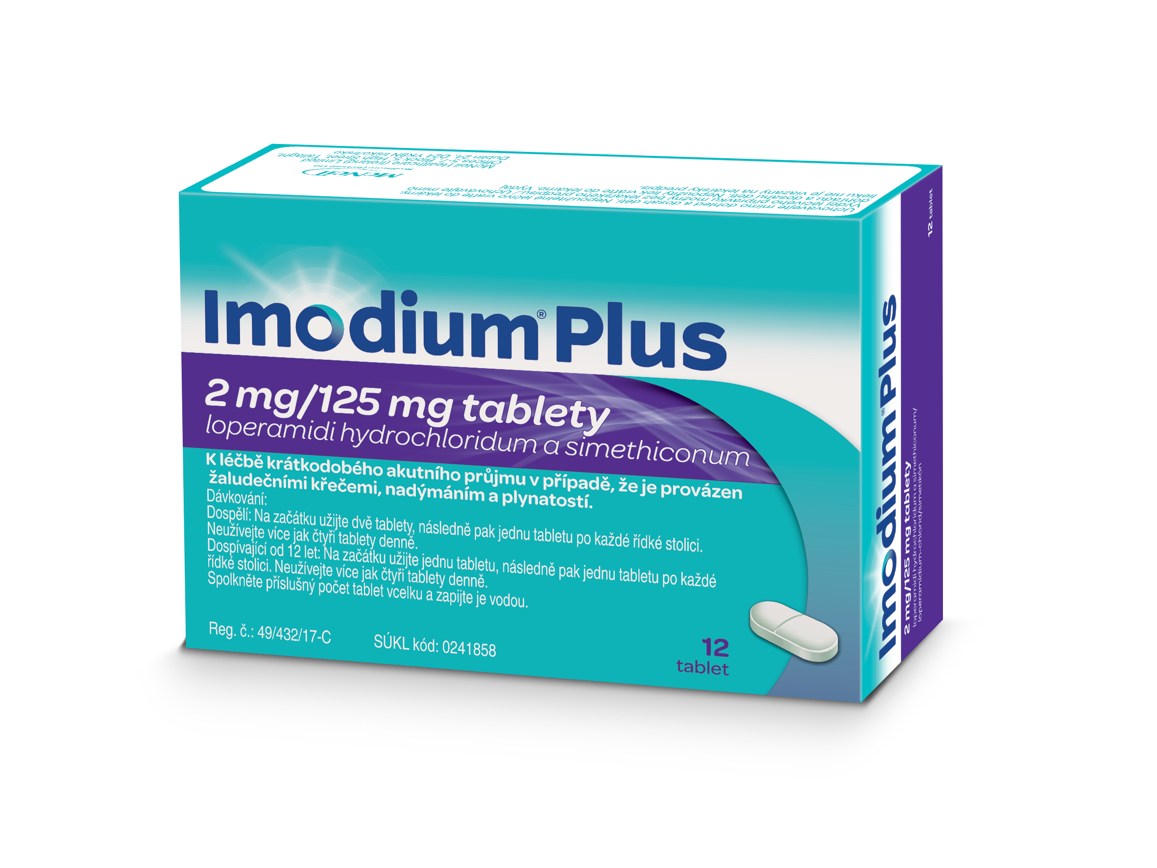Levně Imodium Plus 2mg/125mg 12 tablet