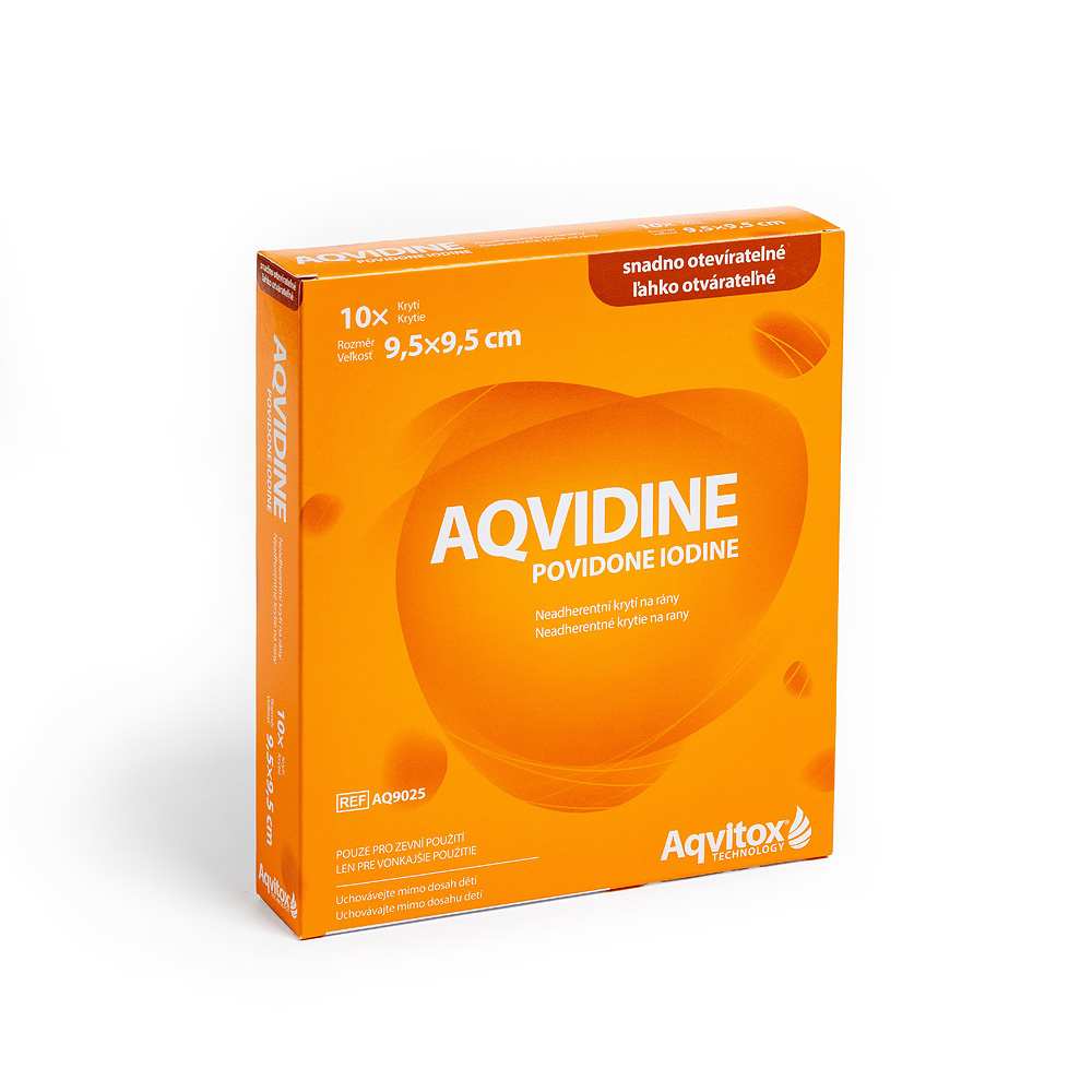 Levně Aqvidine Povidone Iodine 9.5x9.5cm 10ks