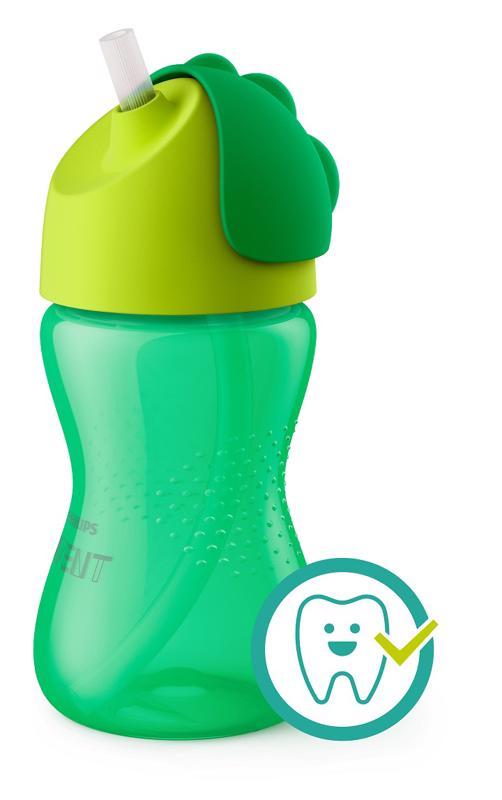 Levně Philips AVENT Hrneček s ohebným brčkem 300 ml chlapec