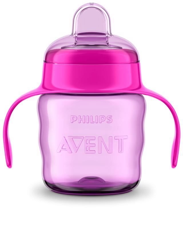 Levně Philips AVENT Hrneček pro první doušky Classic 200 ml s držadly dívka