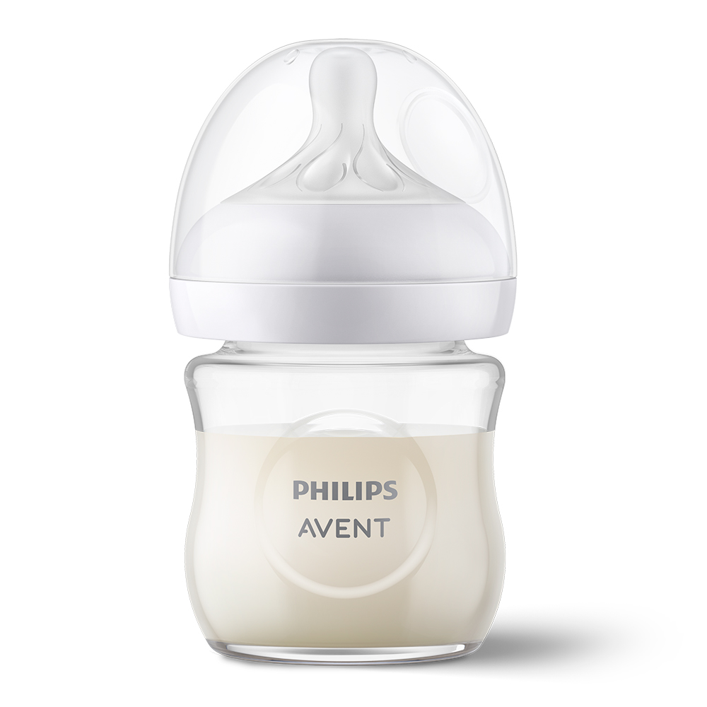Levně Philips AVENT Láhev Natural Response skleněná 120 ml, 0m+