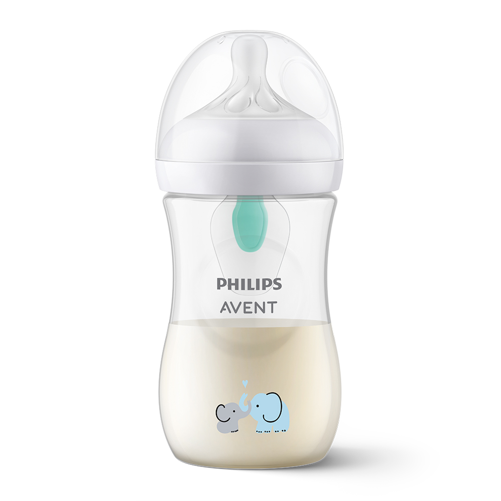 Levně Philips AVENT Láhev Natural Response s ventilem AirFree 260 ml, 1m+, slon