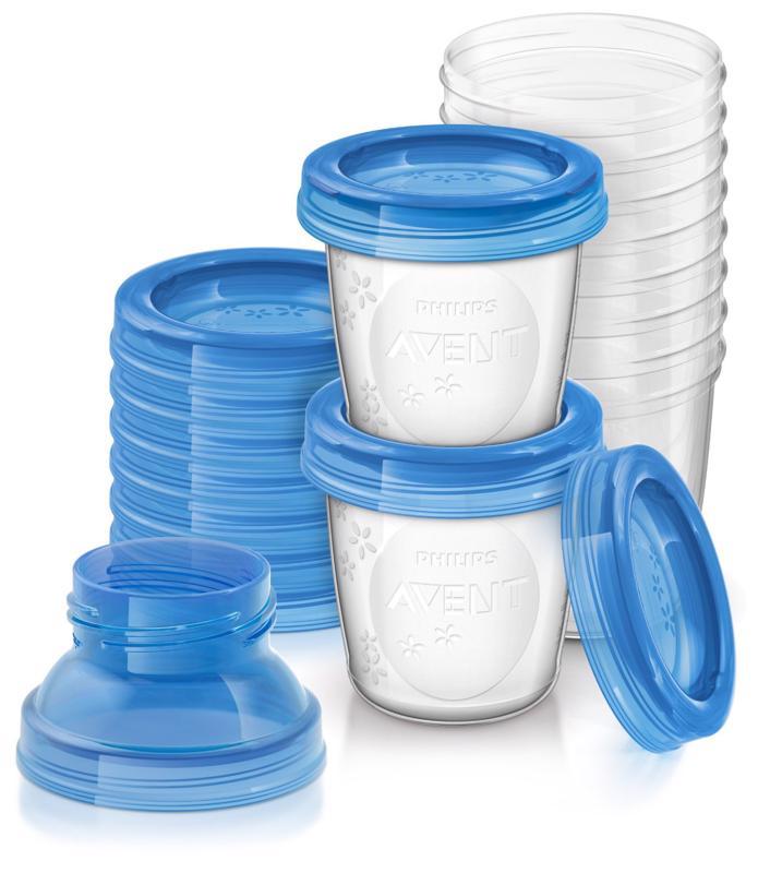 Levně Philips AVENT VIA zásobníky na mateřské mléko, 10 ks