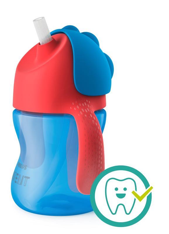 Levně Philips AVENT Hrneček s ohebným brčkem 200 ml chlapec