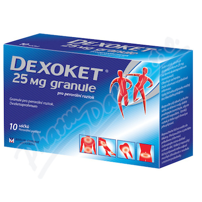Levně Dexoket 25mg granule por.gra.sol.10x25mg