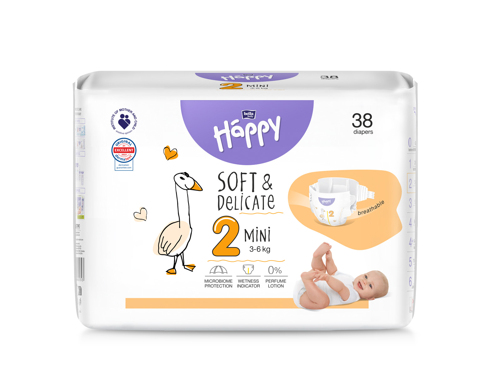 Levně Bella Baby Happy Mini vel.2 38ks