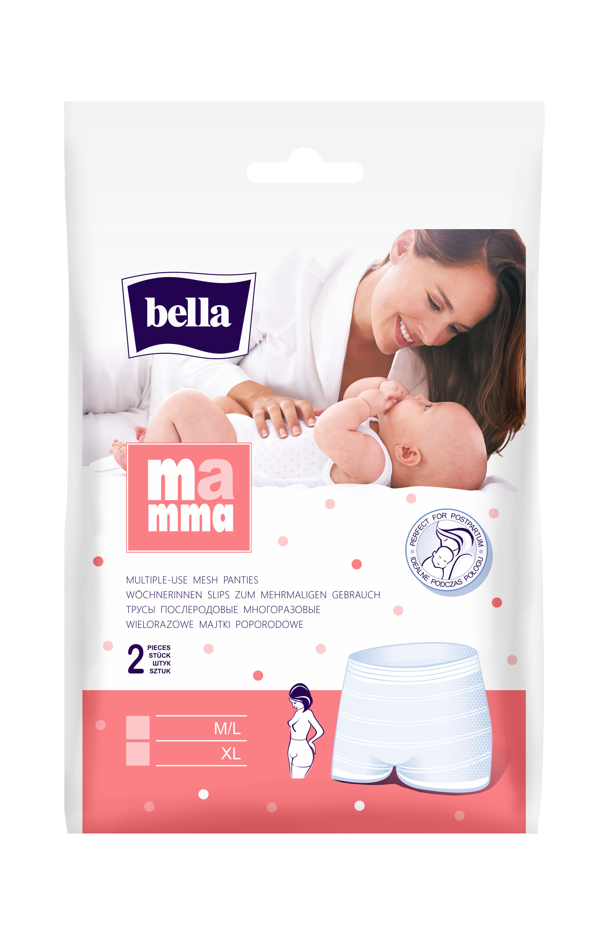 Levně Bella Mamma síťované kalhotky M-L 2ks