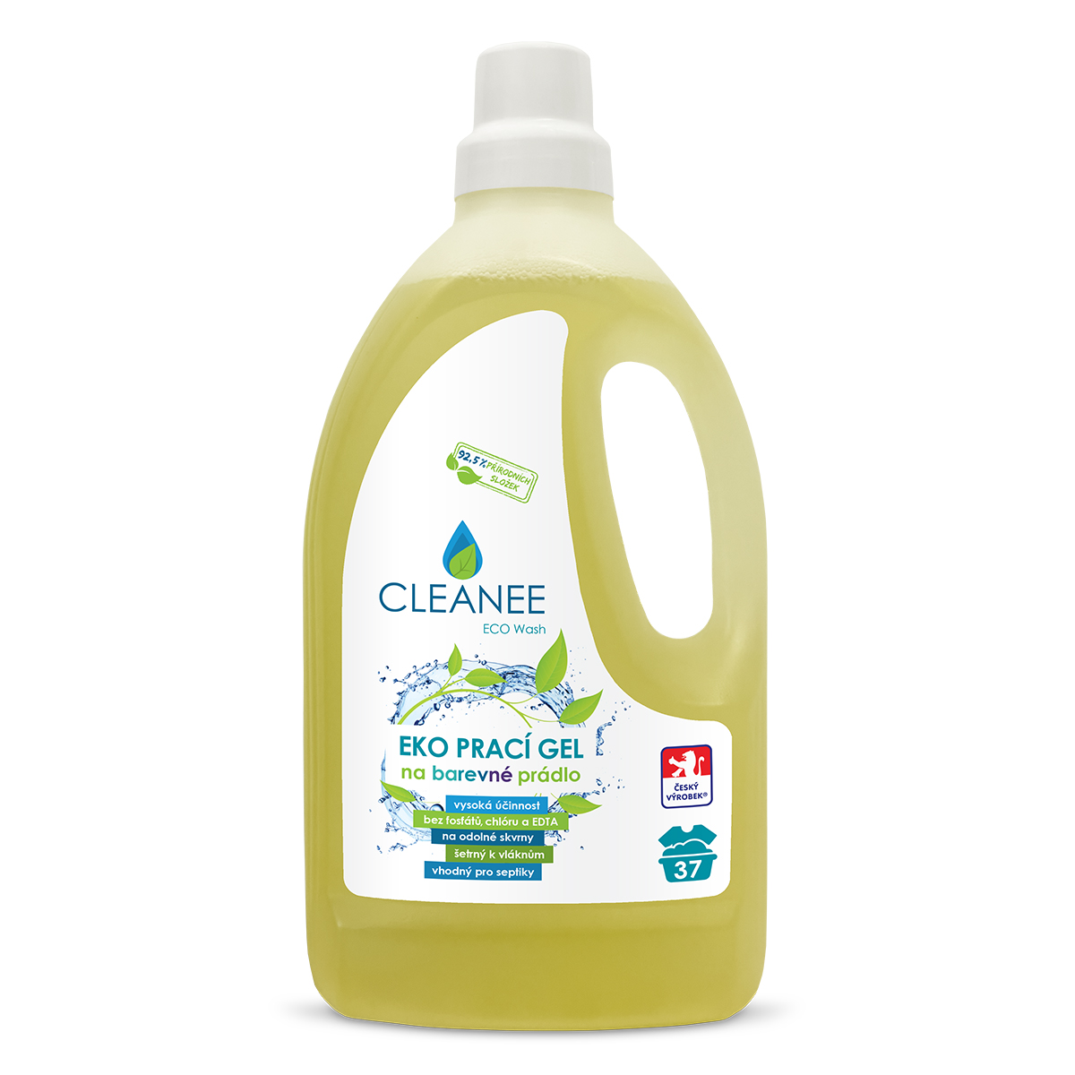 Levně CLEANEE ECO Wash prací gel na barevné prádlo 1.5L
