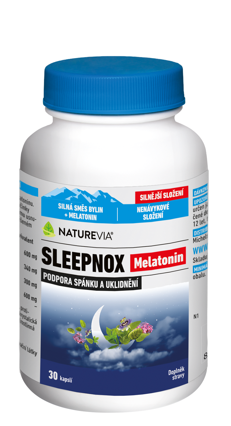 Levně NatureVia Sleepnox Melatonin cps.30