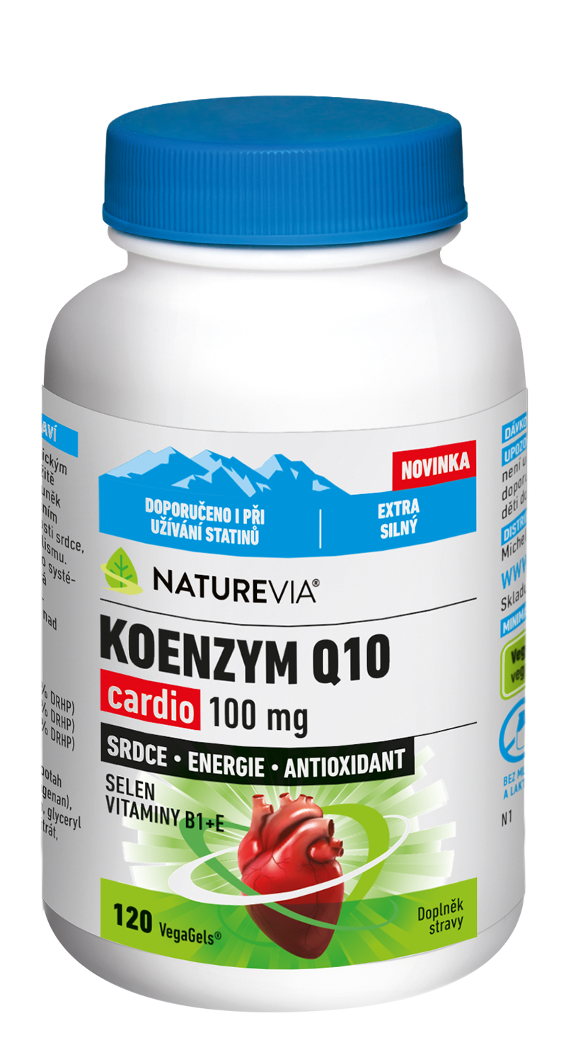 Levně NatureVia Koenzym Q10 Cardio 100mg cps.120