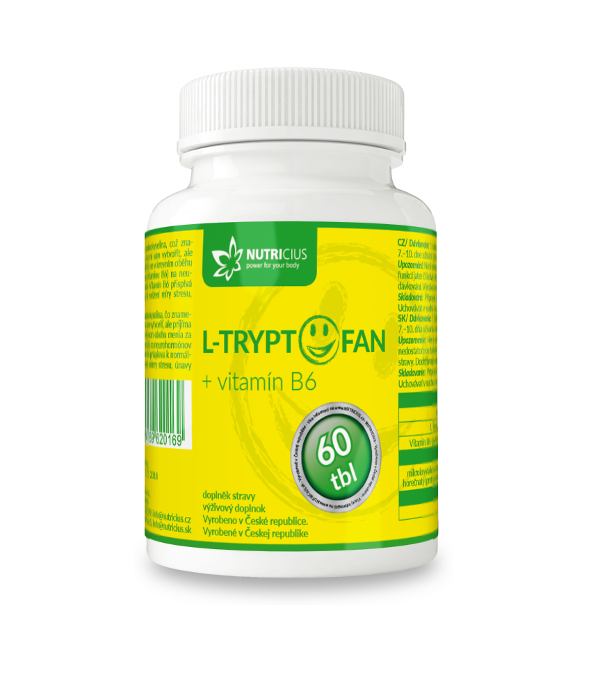 Levně L-Tryptofan + vit.B6 200mg/2.5mg tbl.60