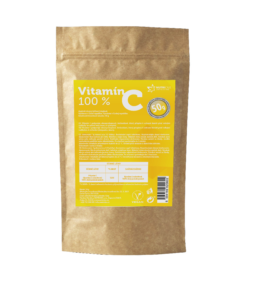 Levně Vitamín C 100% sypký 50g